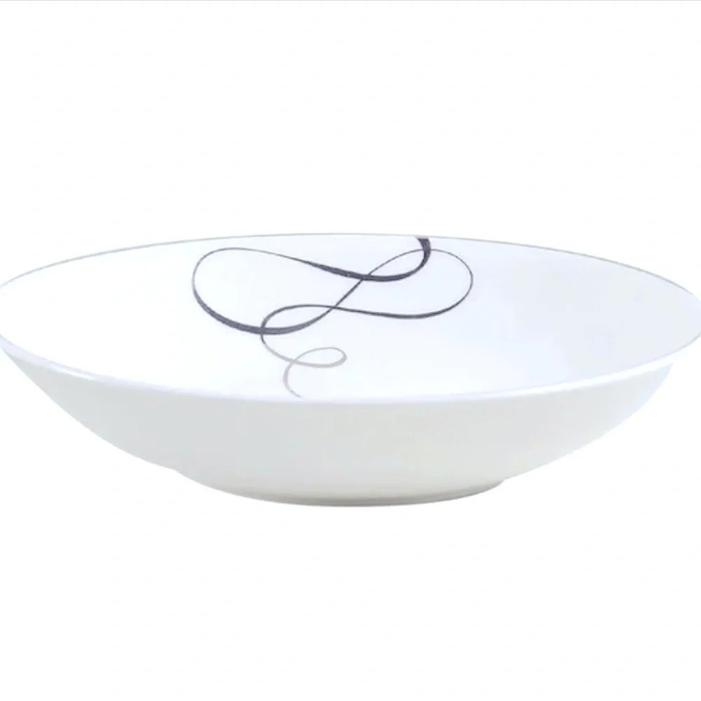 MIKASA LOVE STORY 4 COUPE SOUP BOWLS 8 3/8”x 1 3/4”